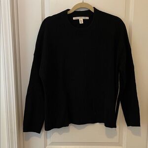 Max Studio Black Crewneck Sweater/Poncho